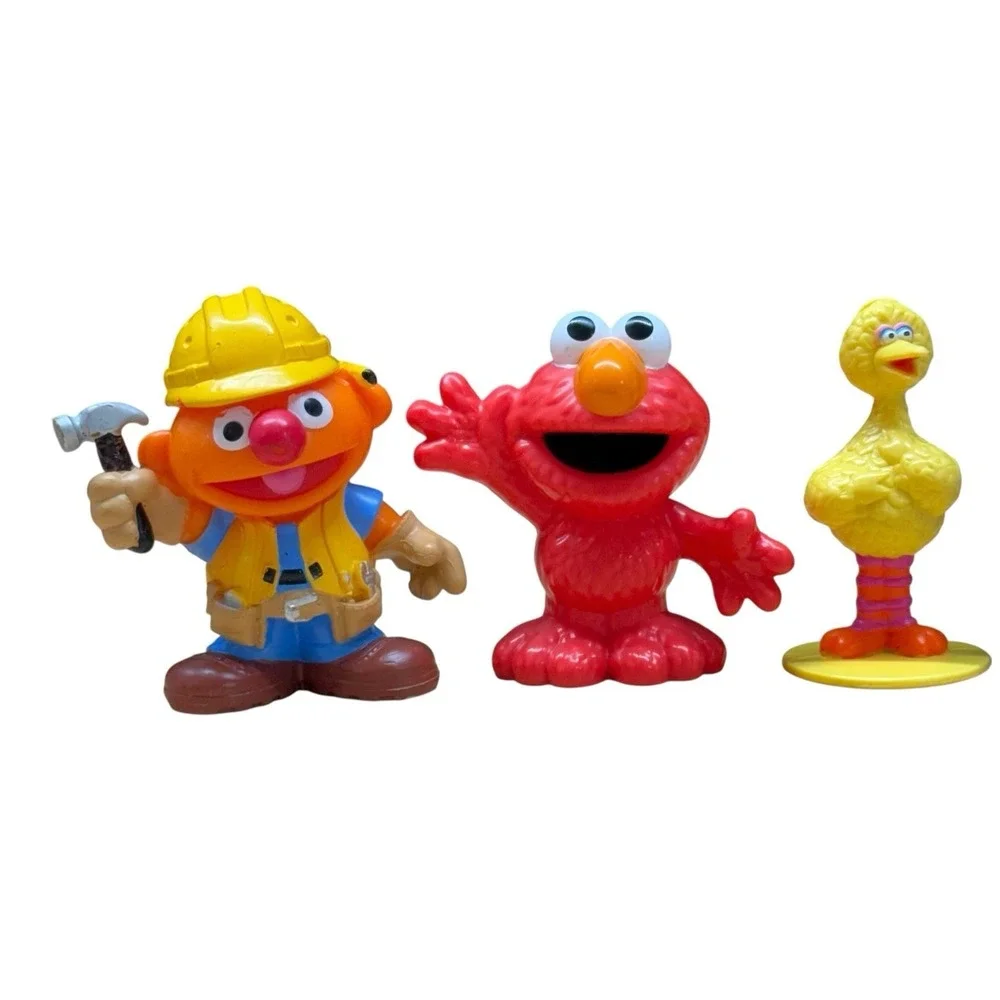 Sesame Street Big Bird Elmo Ernie Grover & Muppet Babies Summer Penguin Toy Lot